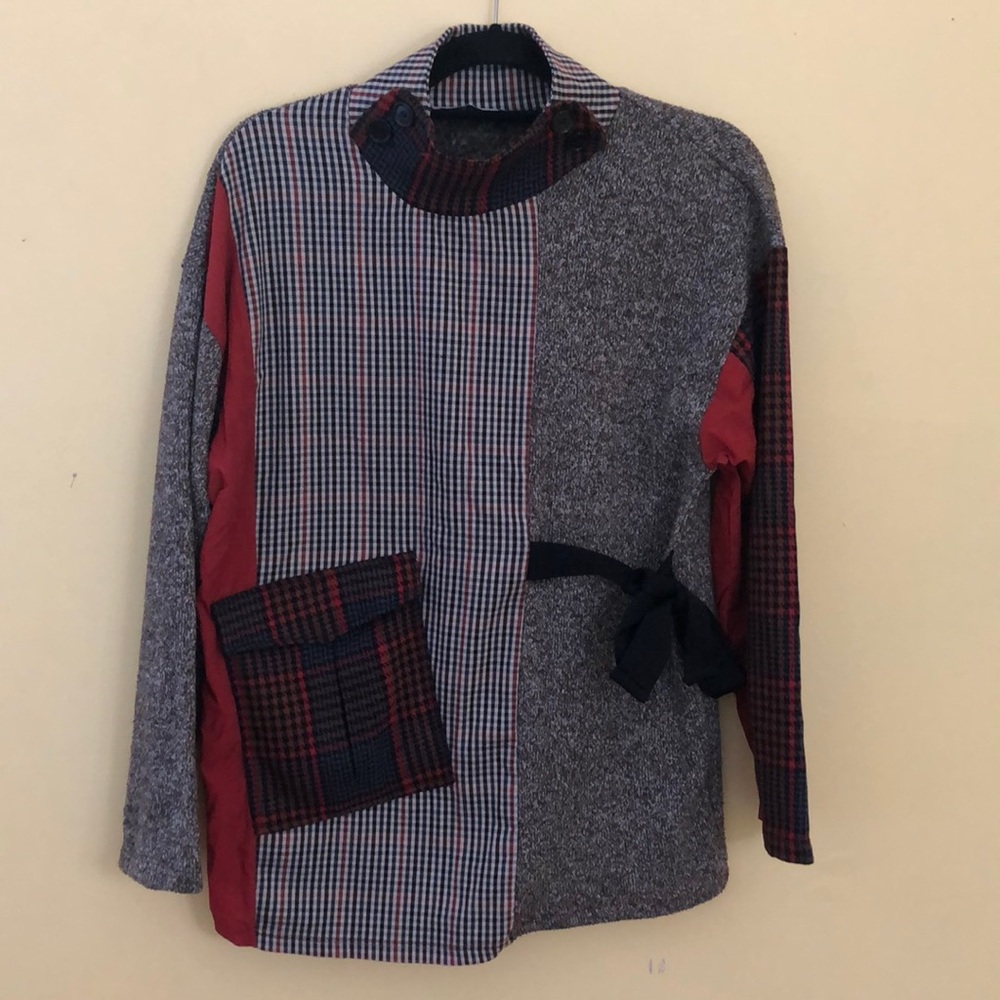Zara Multicolor Patchwork Top